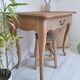 Occasional table, antique desk in solid oak in Louis XV style.