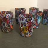 Set of 6 "Goto" water glasses from Murrisa in Murano glass, Italy