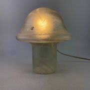 Clear glass table lamp Peill and Putzler mushroom 1970