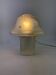 Lampe de table en verre clair Peill et Putzler champignon 1970