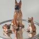 Vintage Ceramic Boxer Family (1950s/60s)
