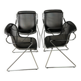 Pénéloppe armchairs (set of 4) by charles pollock for castelli 80's