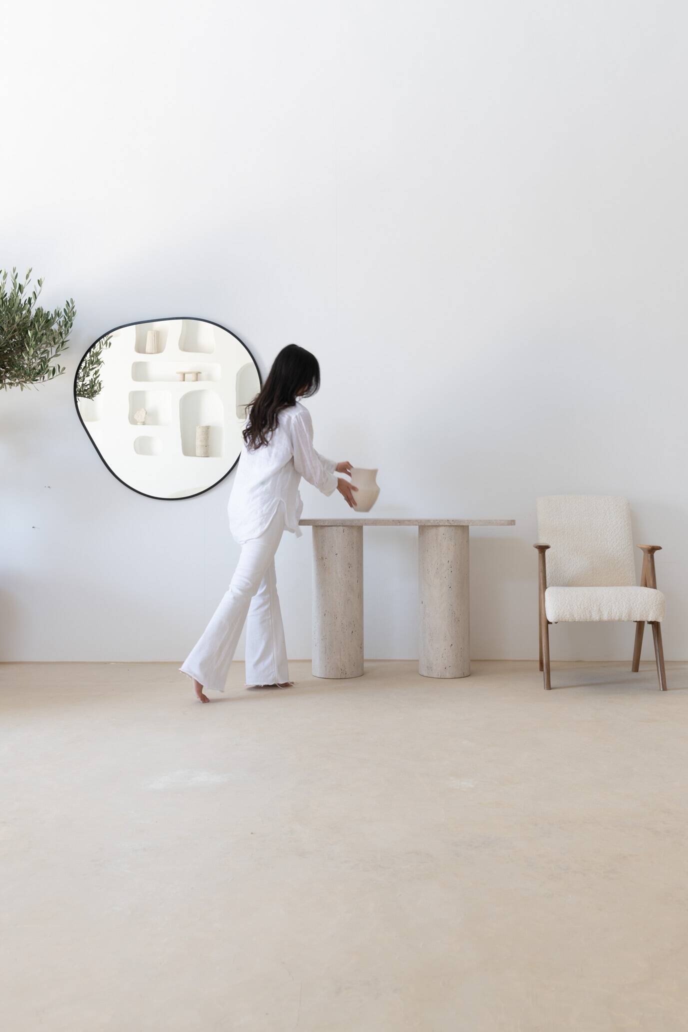 Bossa Nova Contour black mirror 100 cm D