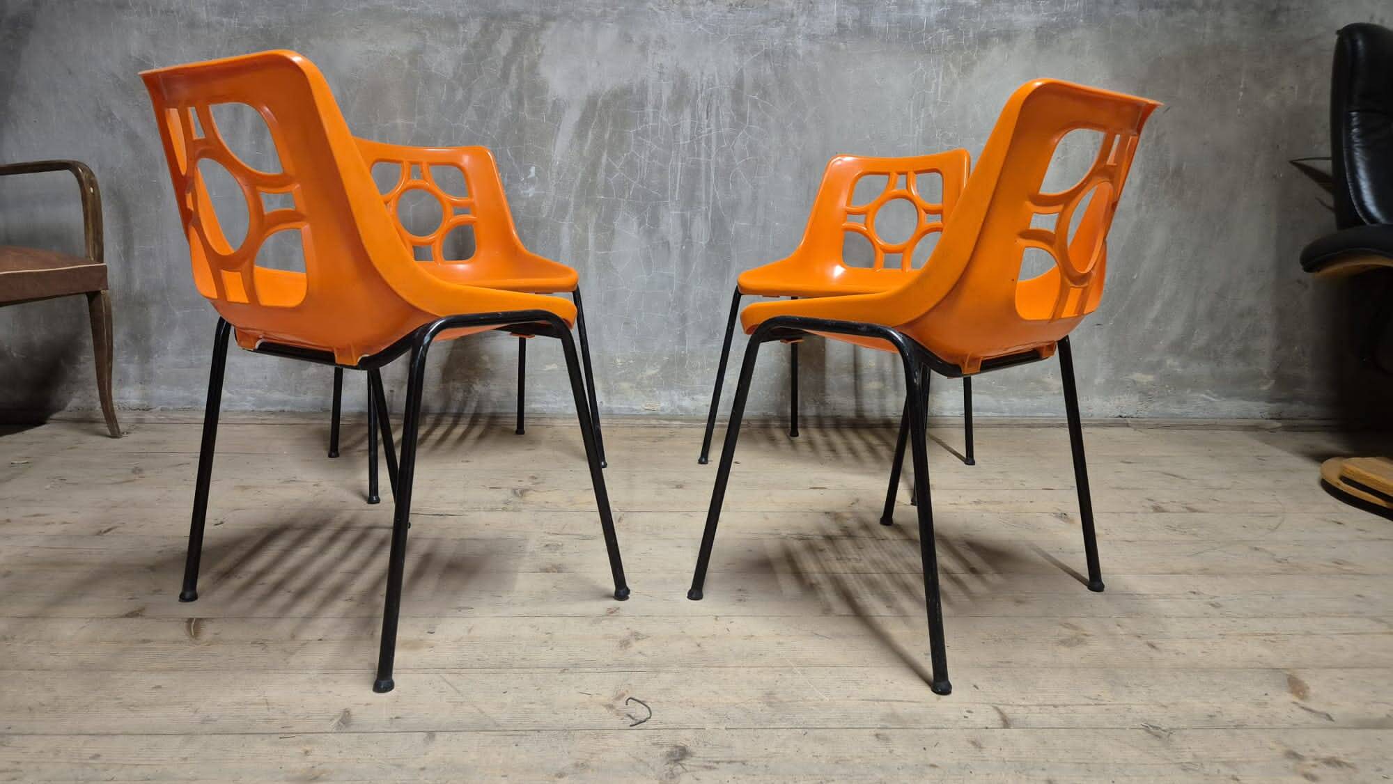 Space Age Garden Chairs, East Germany, 1970s — Set of 4