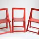 Vintage wooden folding chairs 1960s
