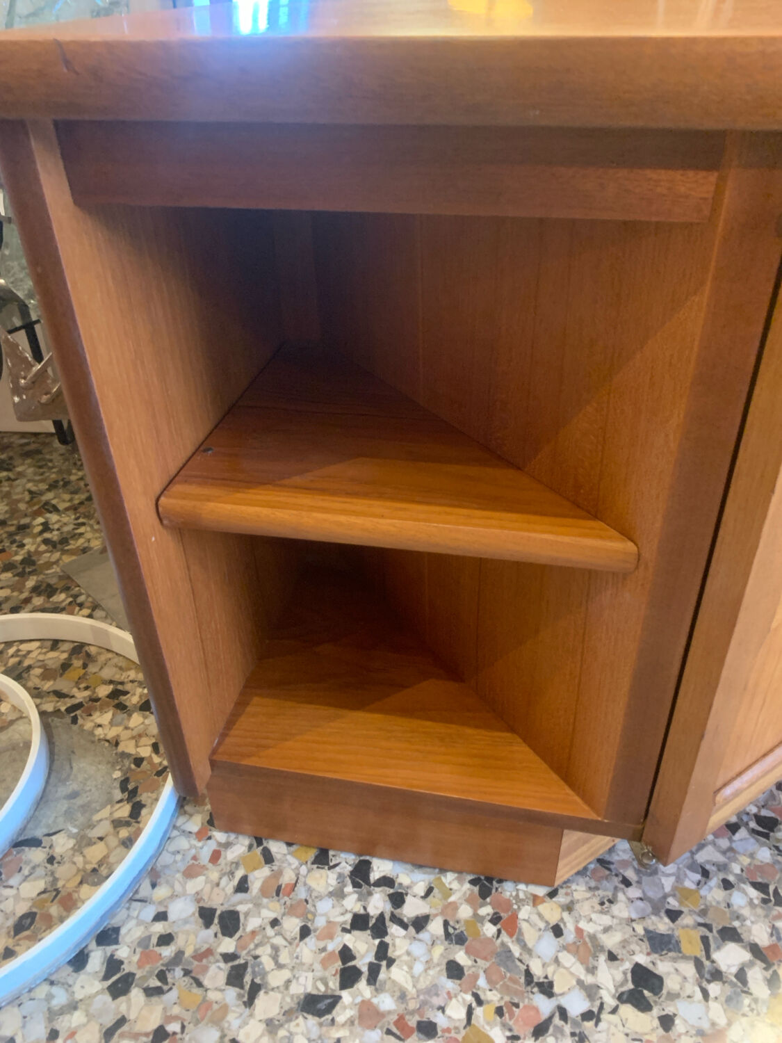 Nathan Furniture low corner unit in teak