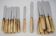 Christofle Art Deco, 24 horn knives, 12 dinner + 12 side, dessert.