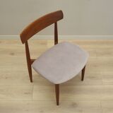 Set of four teak chairs, Danish design, 1960s, designer: H.W. Klein