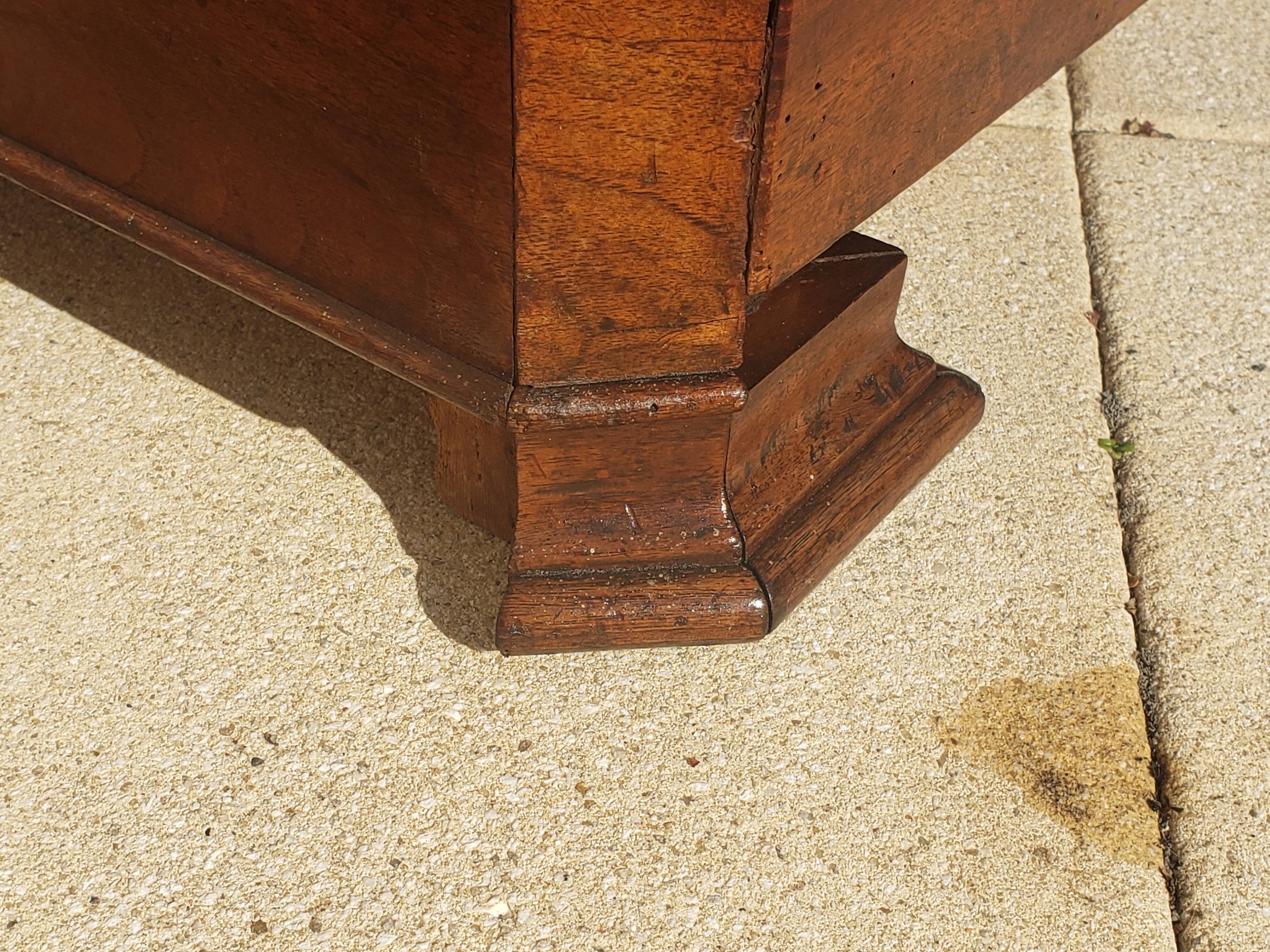 Antique Louis Philippe walnut chest of drawers