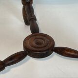 Turned wood coffee table by Charles Dudouyt