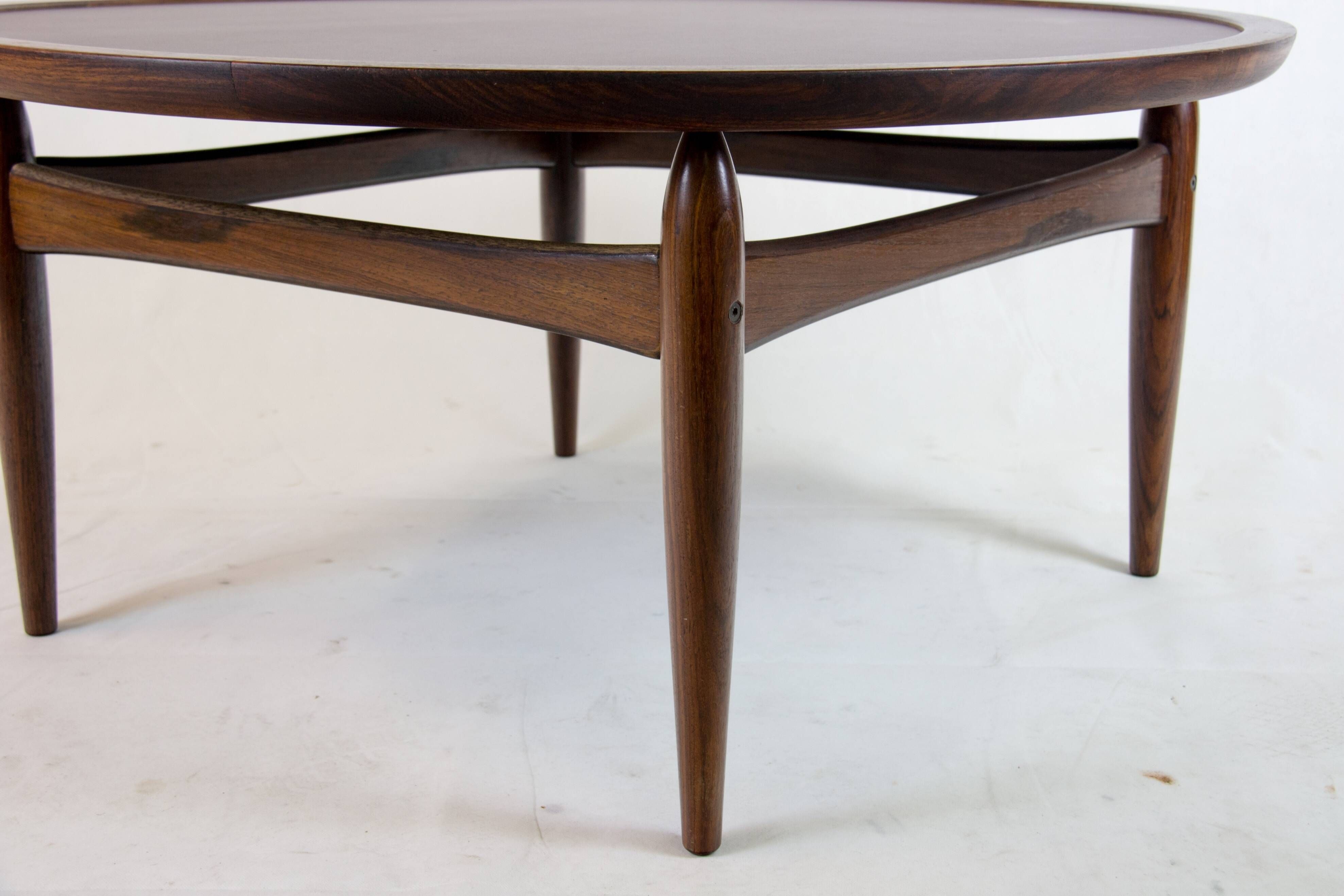 Rosewood coffee table by Ejvind A. Johansson for Ludvig Pontoppidan