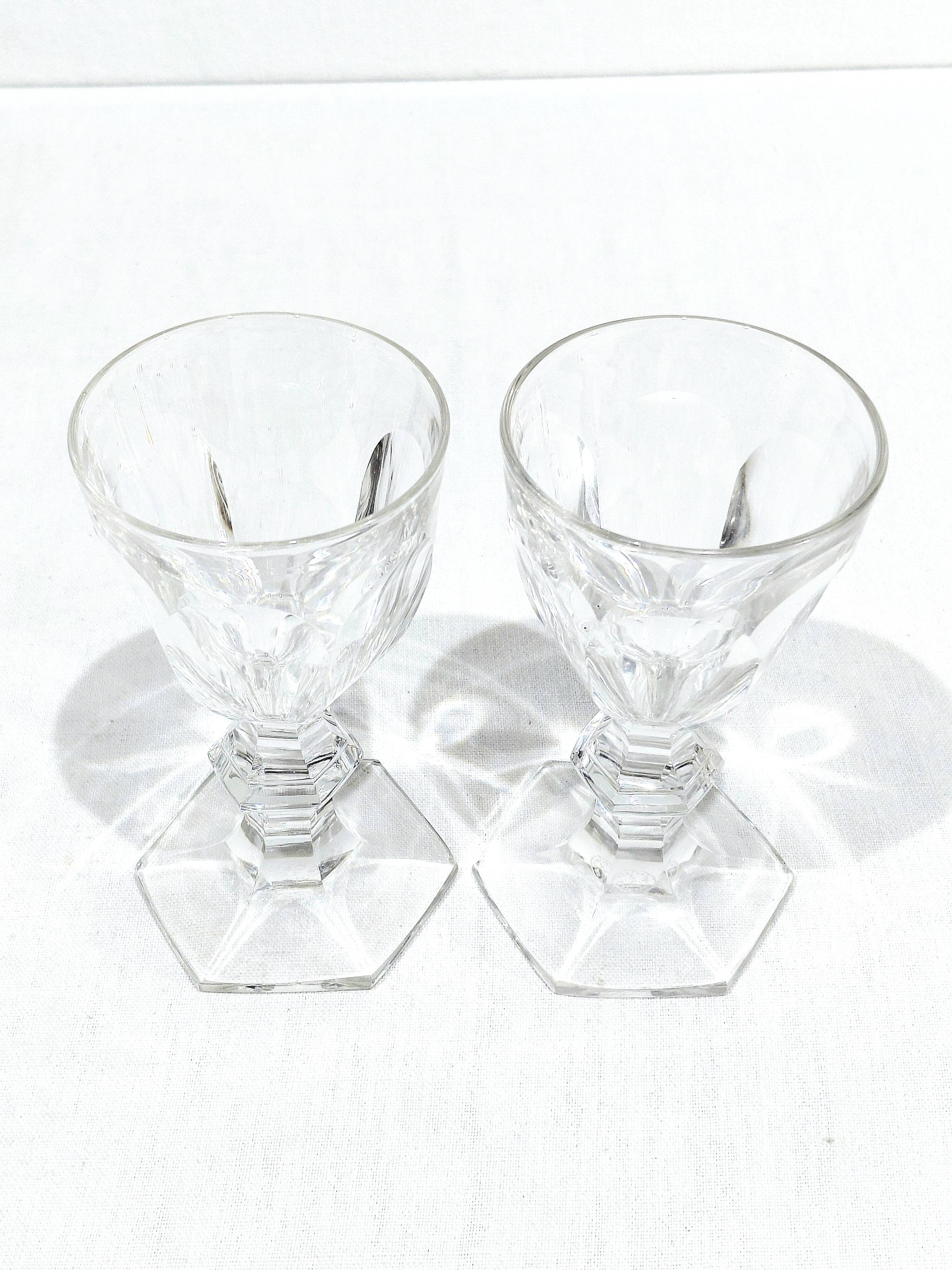 Baccarat - 2 White Wine Glasses - Harcourt Model