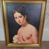 Oil Painting Bust of David's Maiden
