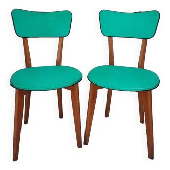 Lot de 2 chaises années 50