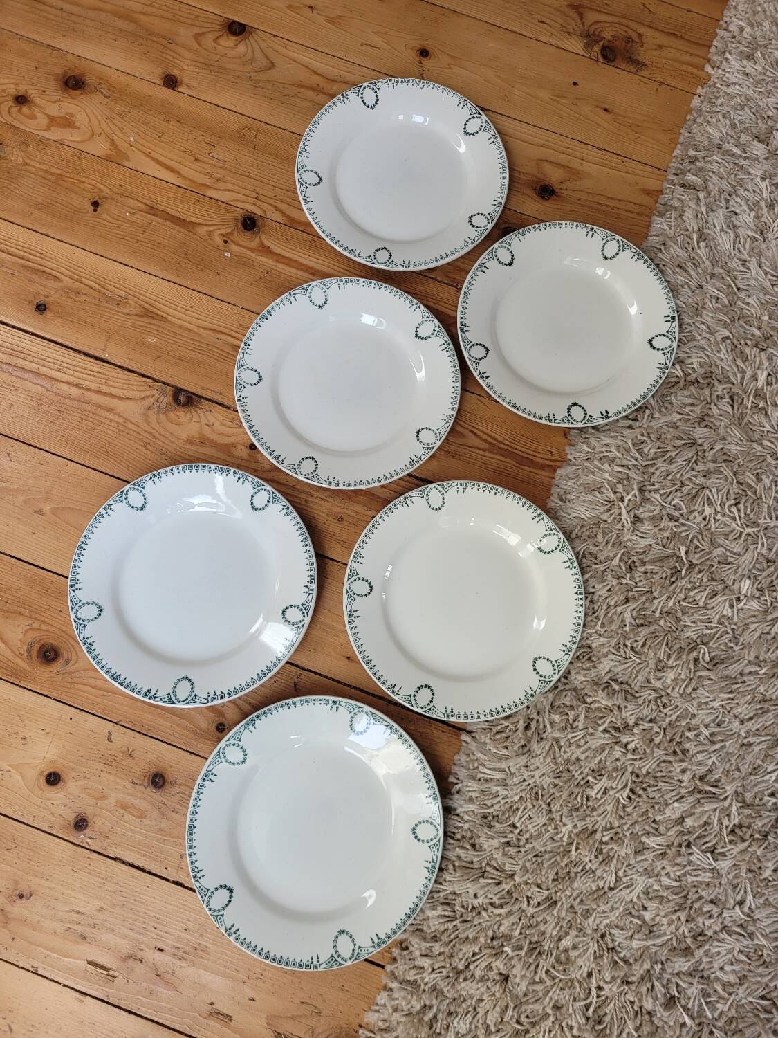 Set 6 soup plates and 6 flat plates n°418 ceranord