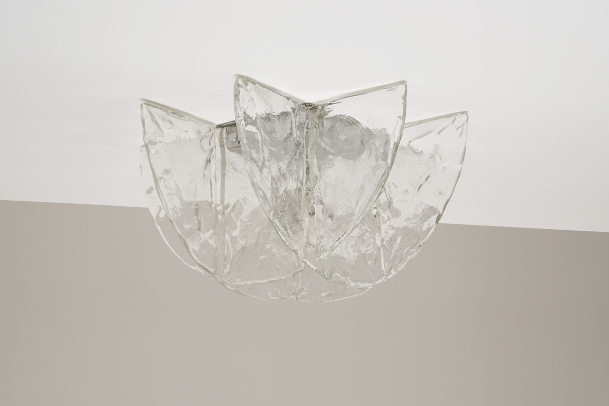 Carlo Nason model LS 254 for Mazzega Murano ceiling lamp