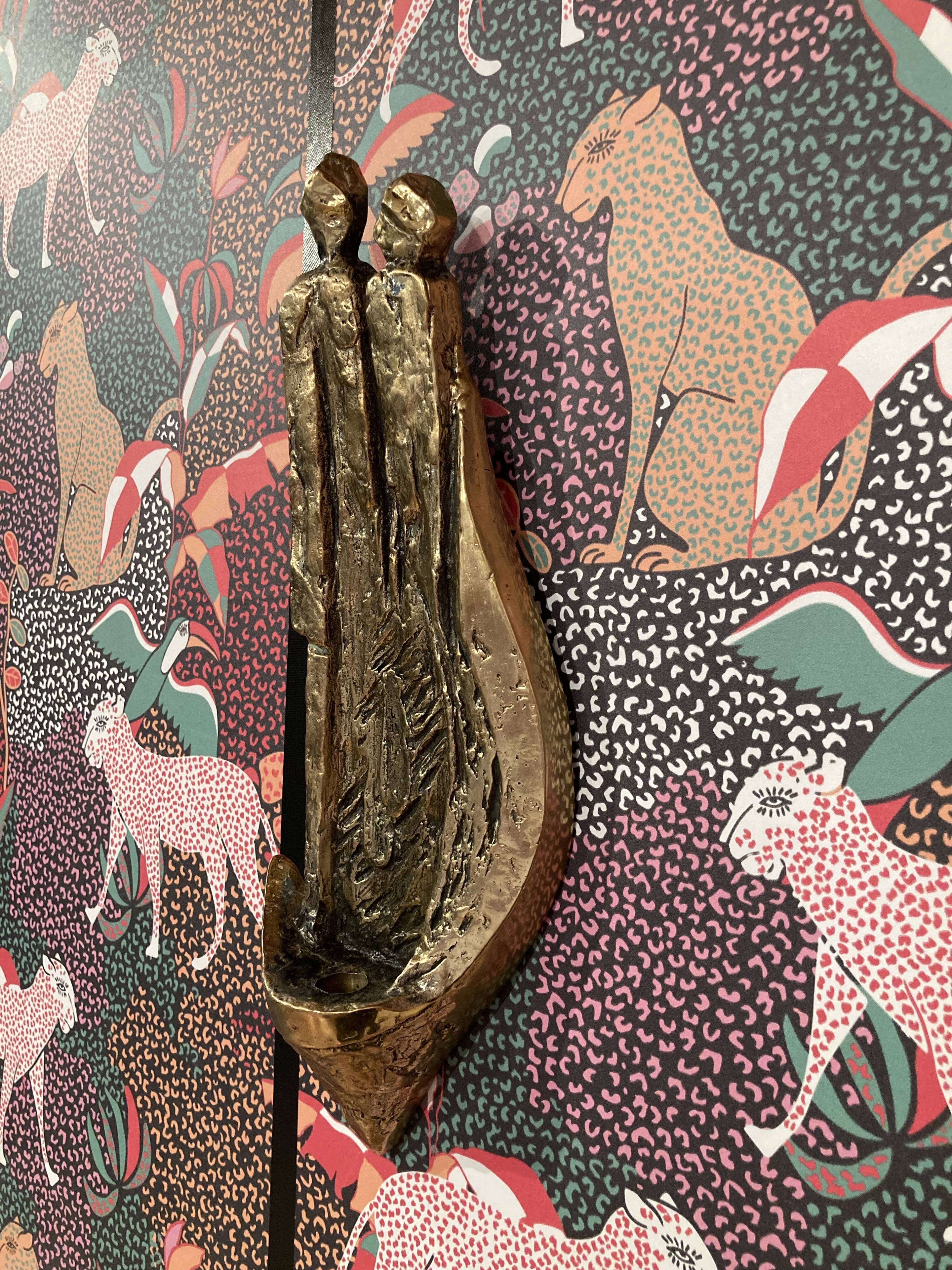 Large sculpture / candlestick "Scandinavian Design 1950".