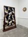 Art Deco teak poster stand or screen