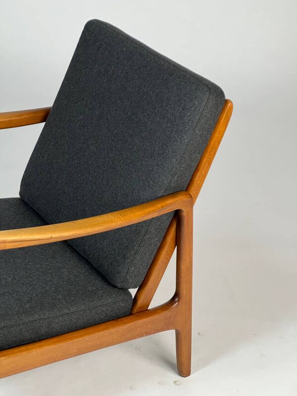 Fauteuil Ole Wanscher FD109 par France & Daverkosen vintage danois des années 60