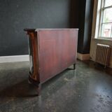 Buffet Louis XV – Peinture centrale et marqueterie bronze