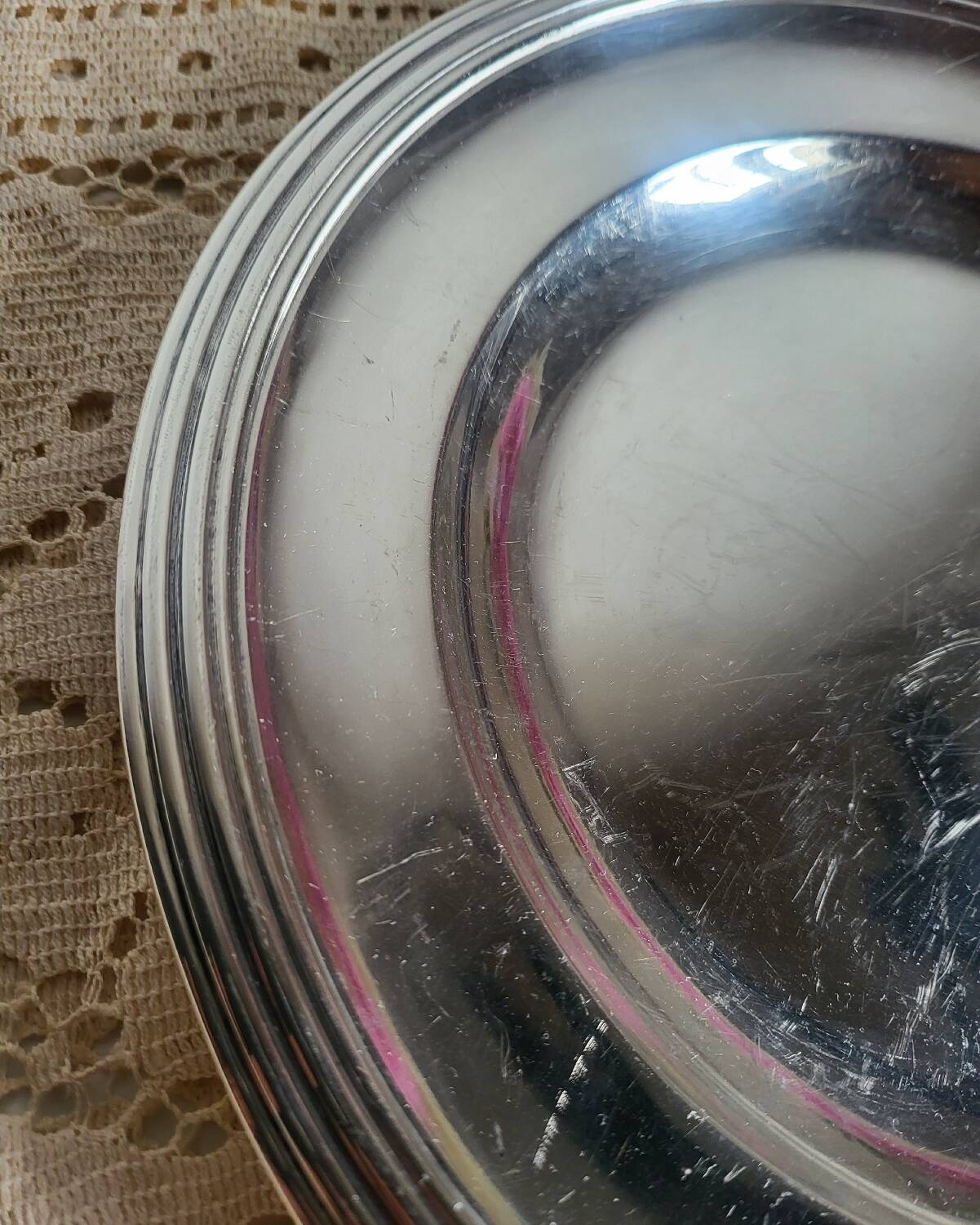 CHRISTOFLE Round Plate in silver-plated metal