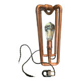 Table lamp copper pipes