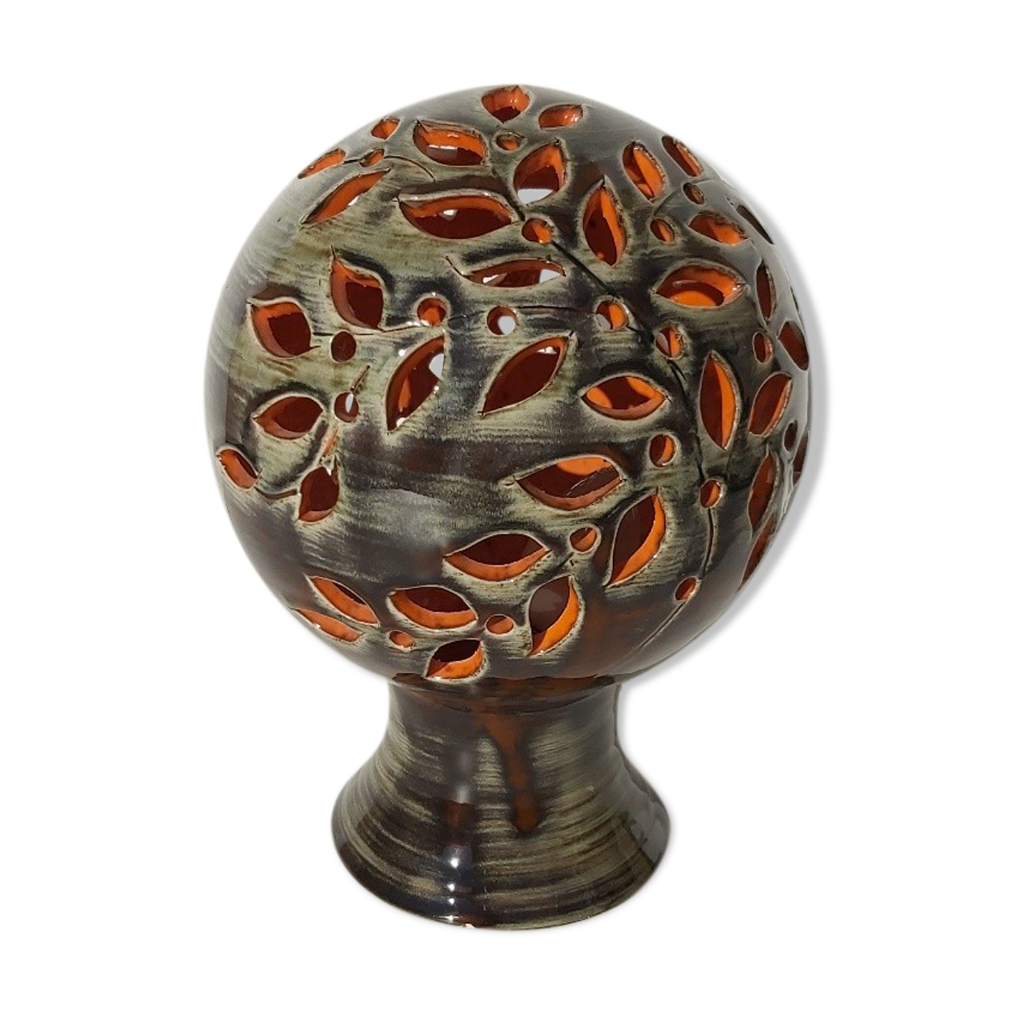 Camos Vallauris 50/60s ceramic ball lamp