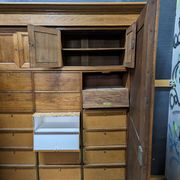 Oak trade furniture or notary cabinet