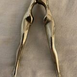 Pair of nutcrackers or anthropomorphic hazelnuts in bronze