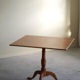 A Swedish folding table made of burl wood by Carl Hollst, Eskilstuna, 1787-1830.