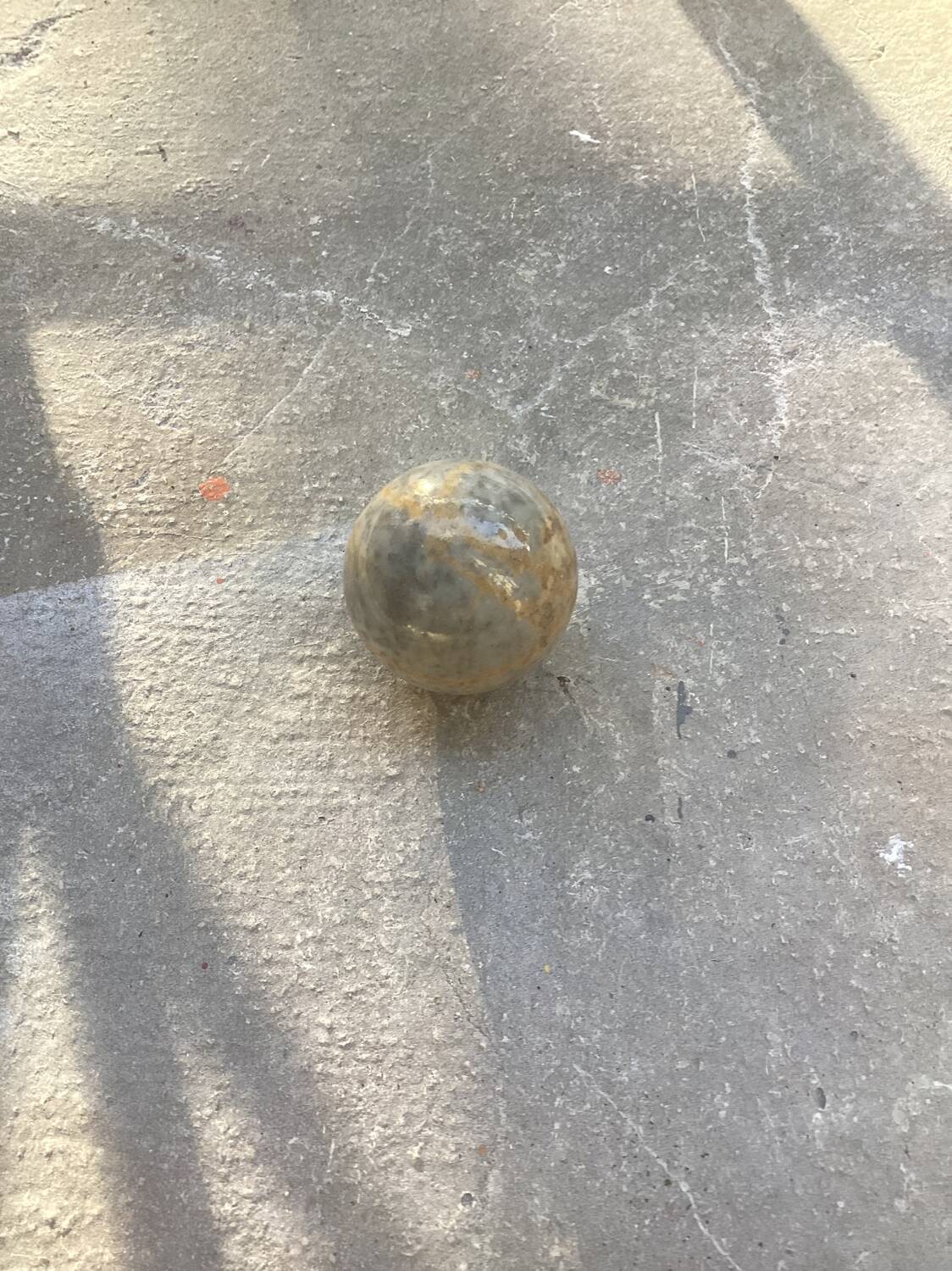 Polished stone ball sphere