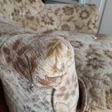 Vintage velvet toad armchair