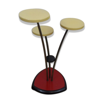Porte-plante rouge et jaune vintage 50's