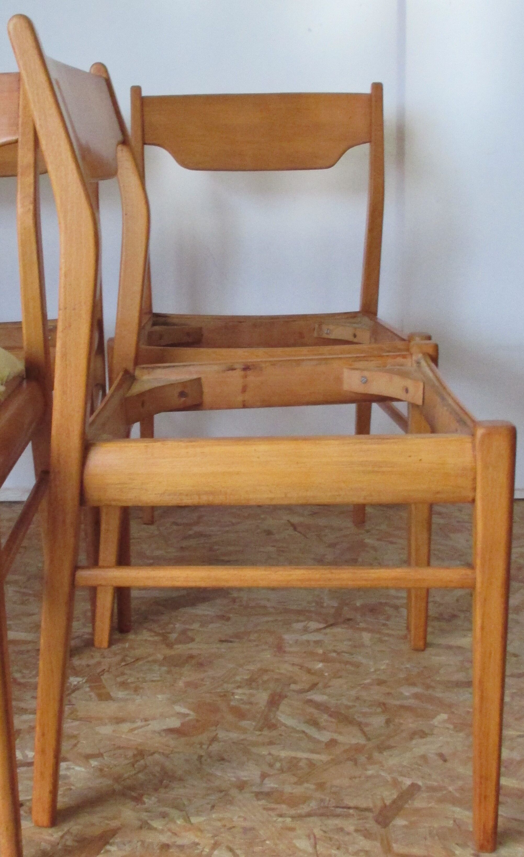 6 Scandinavian chairs 60s in beech Farstrup
