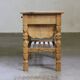 Vintage 1960s Danish oak coffee table, brutalist mid-century, style of Kjærnulf
