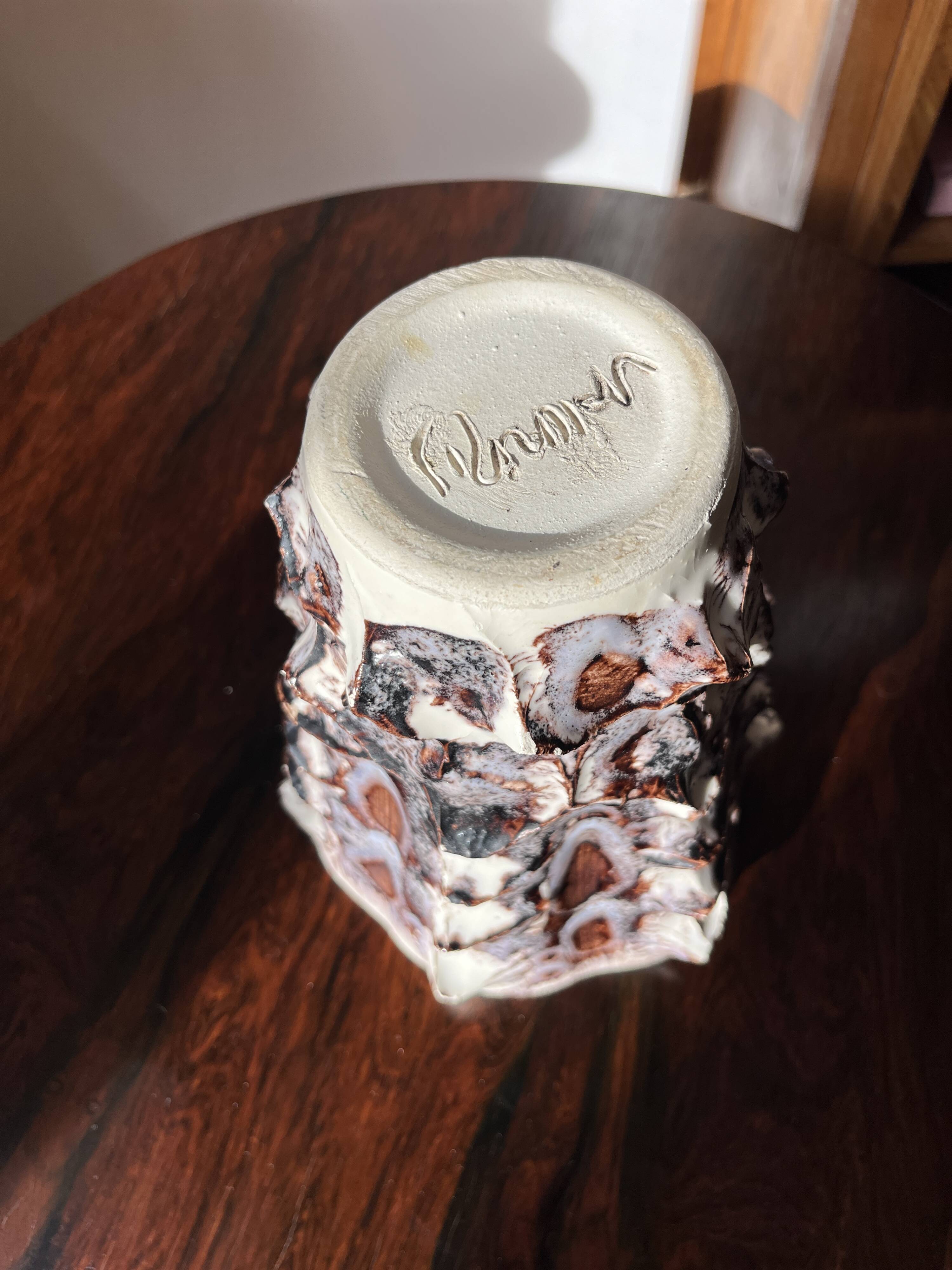 Large vintage Vallauris vase, antique ceramic