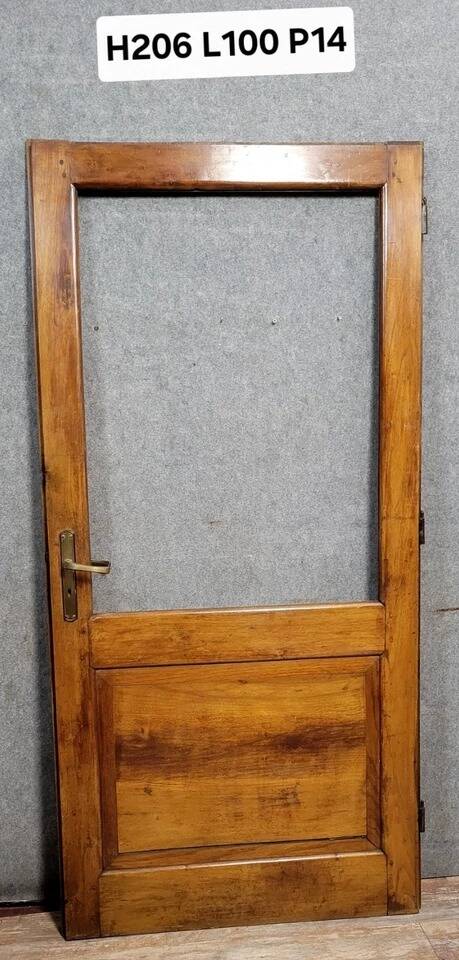 Rare 19th century door in solid walnut circa 1820