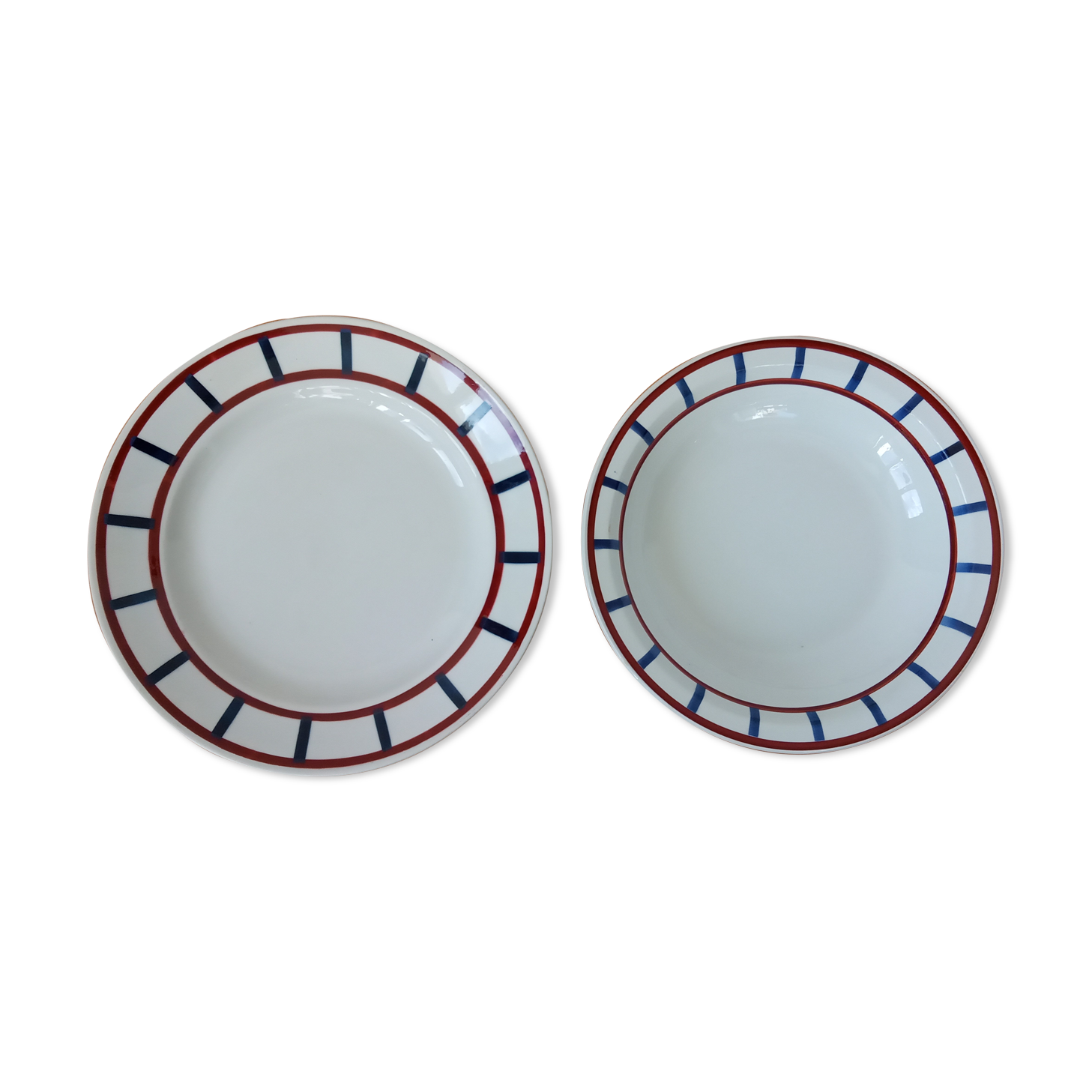 Duo de plats de service Béarn de Creil et Montereau
