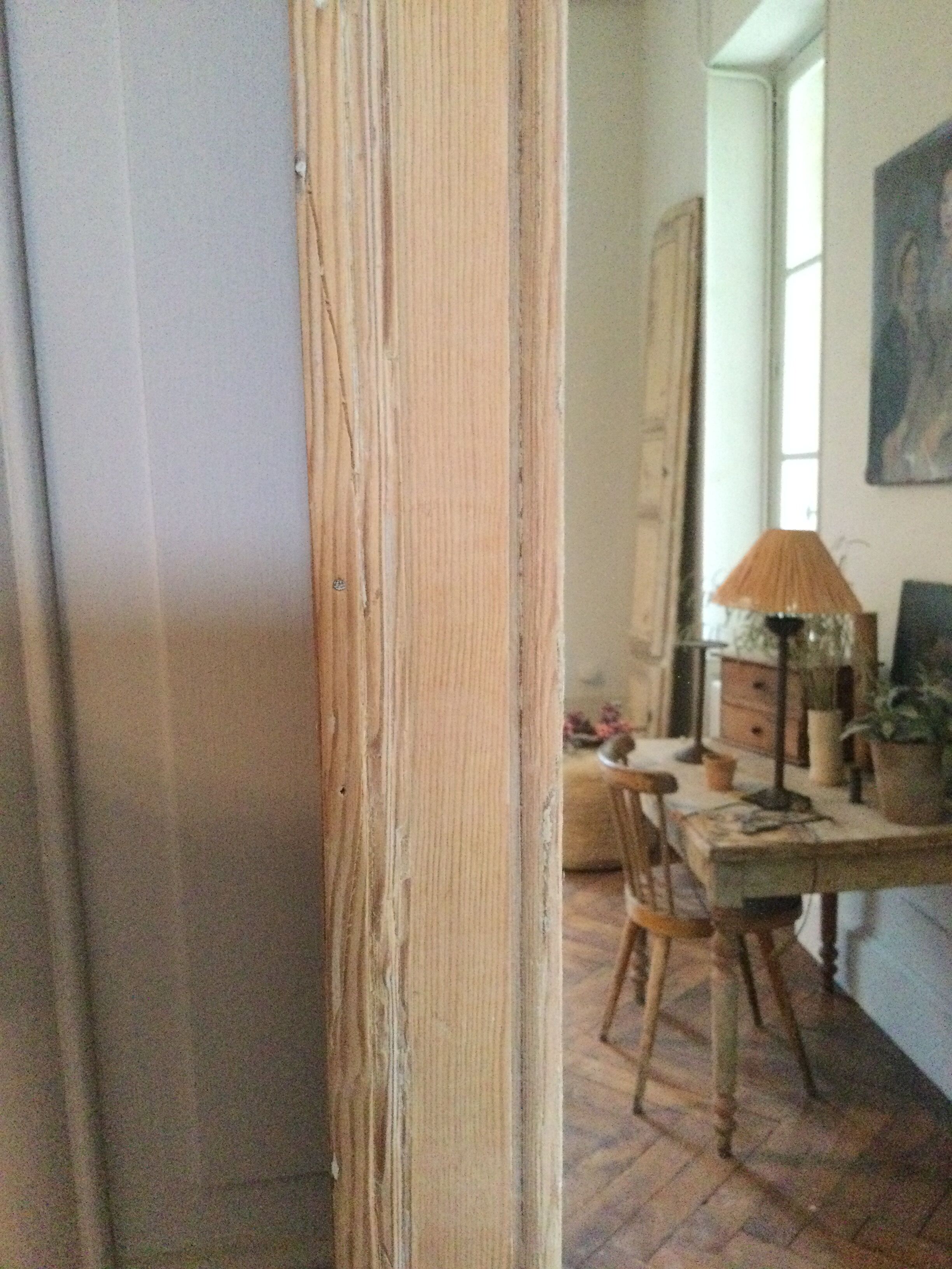 Antique mirror stripped 220x67cm