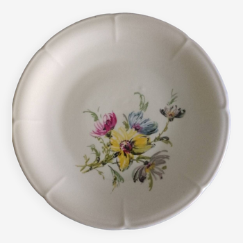 Plat rond avec déco floral