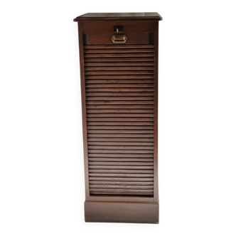 Vintage Filing Cabinet / Roll-Top Cabinet Circa 1940 – Oak Veneer