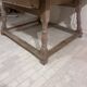 19th-century antique merchant's payment table made of solid wood.