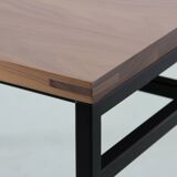 Cosmopol desk, walnut and steel. 120 x 60 cm