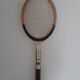 Vintage wooden tennis racket