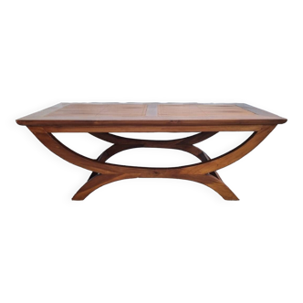 Table basse esprit colonial, Pier Import, années 80