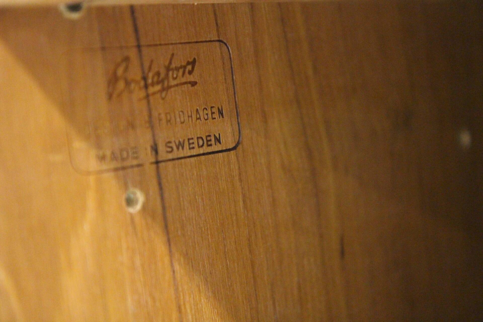 Scandinavian teak bookcase by Bertil Fridhagen for Bodafors, Sweden, 1960