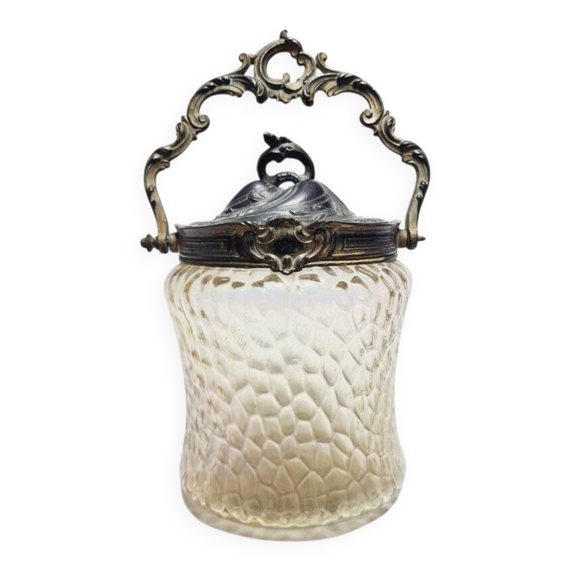 Art nouveau german candyer from loetz, 1890s