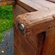Coffre banc en chêne XIX ieme