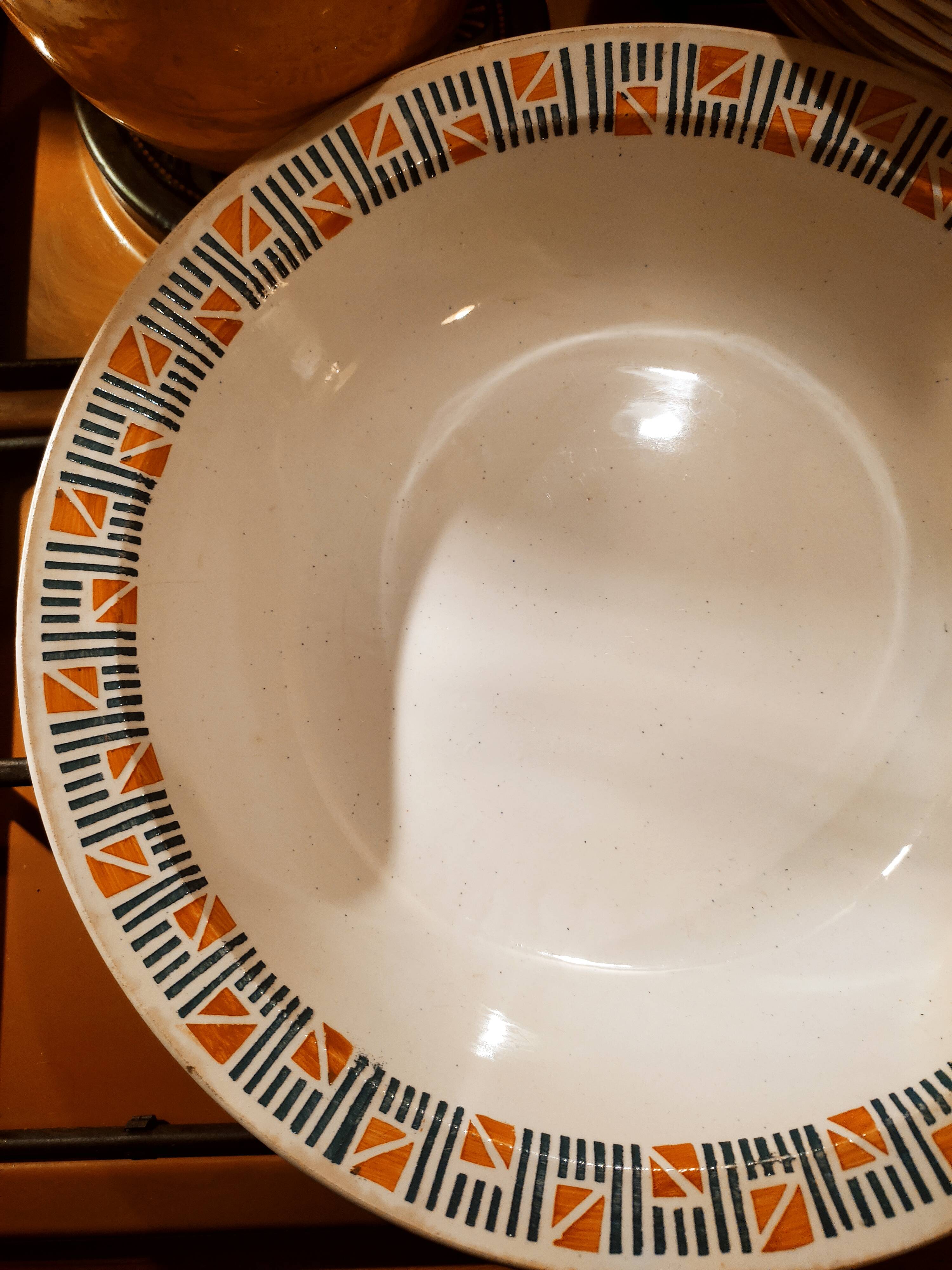 Retro earthenware dish