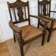 Paire de fauteuils rustiques esprit Charles Dudouyt